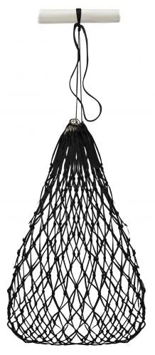 Slow feed hay bag with rings