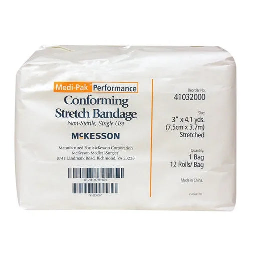 Conforming Stretch Gauze, bag of 12 rolls
