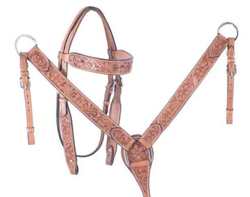 Leather Headstall and Breast Collar
