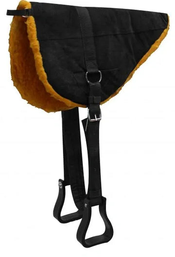 Showman™ Suede Leather Bareback Pad with Kodel Fleece Bottom