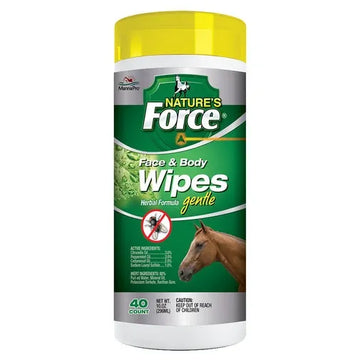Nature's Force Face and Body Wipes for Horses